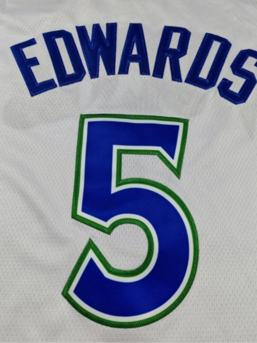 Anthony Edwards White Stitched Jersey - Picture 2 of 4